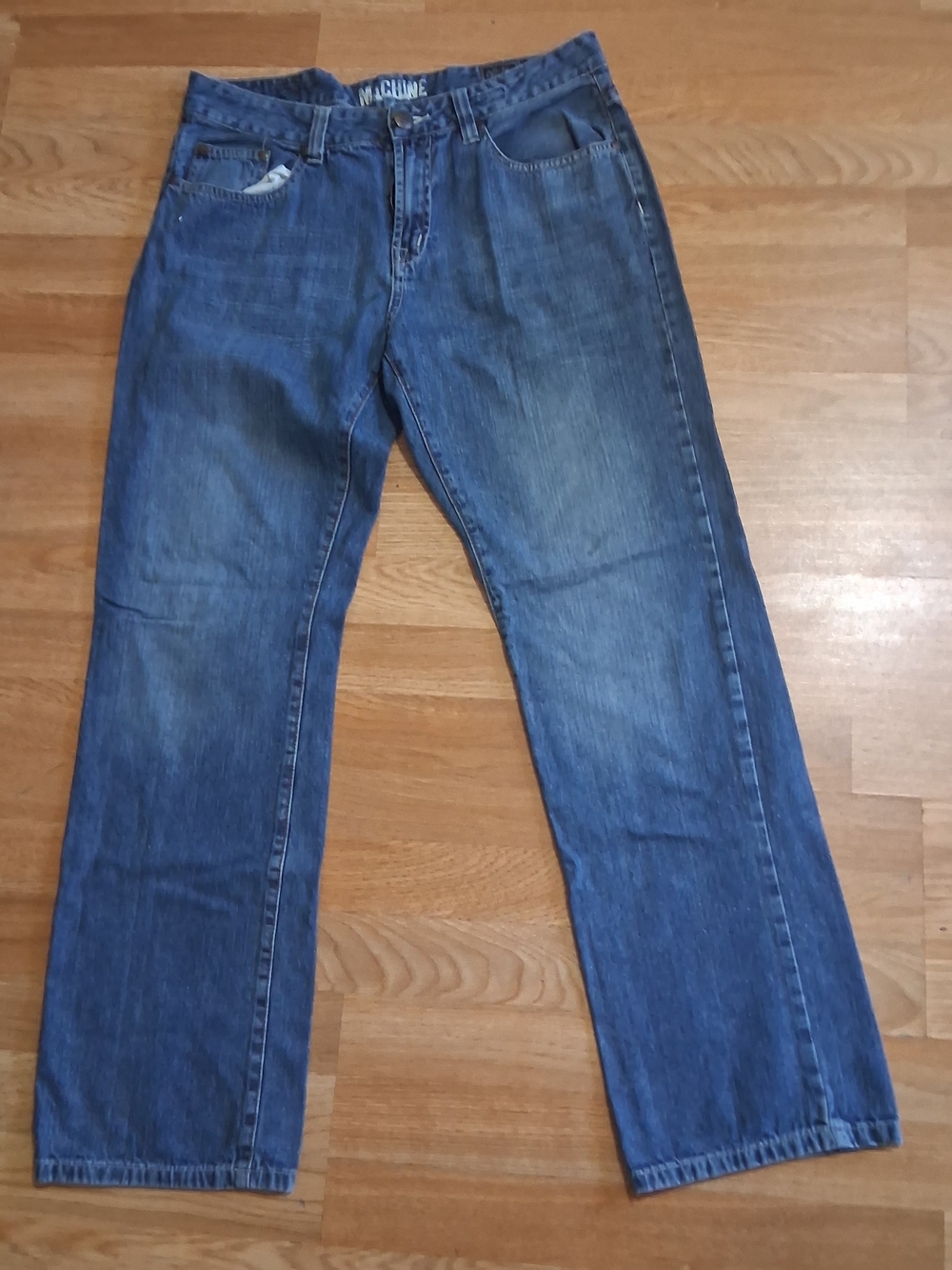 Vintage-Style Blue Men’s Machine  Jeans Y2k